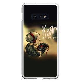 Чехол для Samsung S10E с принтом Korn got the life в Новосибирске, Силикон | Область печати: задняя сторона чехла, без боковых панелей | Тематика изображения на принте: korn | koяn | авто | альтернативный | арвизу | гранж | грув | группа | дэвис | корн | коян | лузье | манки | метал | музыка | нюметал | панк | песни | рок | уэлч | филди | филипп | хэд | шаффер