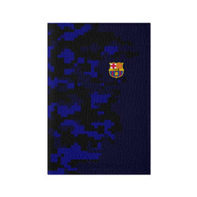 Обложка для паспорта матовая кожа с принтом FC Barca 2018 Military Sport в Новосибирске, натуральная матовая кожа | размер 19,3 х 13,7 см; прозрачные пластиковые крепления | fc | fc barcelona | fcb |   | барселона | спорт | спортивные | фк | футбол