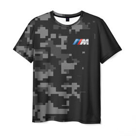Мужская футболка 3D с принтом BMW 2018 Grey M Sport в Новосибирске, 100% полиэфир | прямой крой, круглый вырез горловины, длина до линии бедер | bmw | автомобильные | бмв | машины