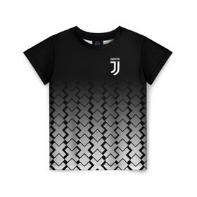 Детская футболка 3D с принтом Juventus 2018 X Sport в Новосибирске, 100% гипоаллергенный полиэфир | прямой крой, круглый вырез горловины, длина до линии бедер, чуть спущенное плечо, ткань немного тянется | fc | juventus | спорт | спортивные | фк | футбол | ювентус