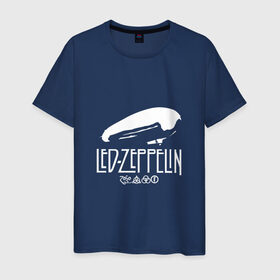 Мужская футболка хлопок с принтом Led Zeppelin дирижабль в Новосибирске, 100% хлопок | прямой крой, круглый вырез горловины, длина до линии бедер, слегка спущенное плечо. | led | led zeppelin | блюз | группа | джимми пейдж | джон генри бонэм | джон пол джонс | лед зепелен | лед зеппелин | метал | роберт плант | рок | тяжелый | фолк | хард | хардрок | хеви | хевиметал