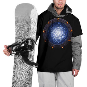 Накидка на куртку 3D с принтом Stargate в Новосибирске, 100% полиэстер |  | Тематика изображения на принте: sg1 | wormhole | другие миры | зв1 | звёздные врата | кротовая нора | портал | тоннель | червоточина