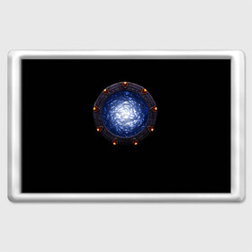 Магнит 45*70 с принтом Stargate в Новосибирске, Пластик | Размер: 78*52 мм; Размер печати: 70*45 | sg1 | wormhole | другие миры | зв1 | звёздные врата | кротовая нора | портал | тоннель | червоточина