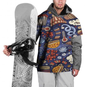 Накидка на куртку 3D с принтом pattern new year в Новосибирске, 100% полиэстер |  | Тематика изображения на принте: christmas | new year | santa | елка | елочки | новогодний | новый год | рождество | снег | снежинки