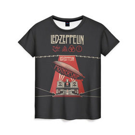 Женская футболка 3D с принтом Led Zeppelin в Новосибирске, 100% полиэфир ( синтетическое хлопкоподобное полотно) | прямой крой, круглый вырез горловины, длина до линии бедер | led | led zeppelin | блюз | группа | джимми пейдж | джон генри бонэм | джон пол джонс | лед зепелен | лед зеппелин | метал | роберт плант | рок | тяжелый | фолк | хард | хардрок | хеви | хевиметал