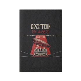 Обложка для паспорта матовая кожа с принтом Led Zeppelin в Новосибирске, натуральная матовая кожа | размер 19,3 х 13,7 см; прозрачные пластиковые крепления | led | led zeppelin | блюз | группа | джимми пейдж | джон генри бонэм | джон пол джонс | лед зепелен | лед зеппелин | метал | роберт плант | рок | тяжелый | фолк | хард | хардрок | хеви | хевиметал