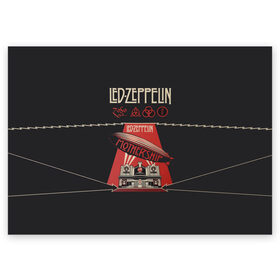 Поздравительная открытка с принтом Led Zeppelin в Новосибирске, 100% бумага | плотность бумаги 280 г/м2, матовая, на обратной стороне линовка и место для марки
 | led | led zeppelin | блюз | группа | джимми пейдж | джон генри бонэм | джон пол джонс | лед зепелен | лед зеппелин | метал | роберт плант | рок | тяжелый | фолк | хард | хардрок | хеви | хевиметал