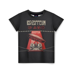 Детская футболка 3D с принтом Led Zeppelin в Новосибирске, 100% гипоаллергенный полиэфир | прямой крой, круглый вырез горловины, длина до линии бедер, чуть спущенное плечо, ткань немного тянется | led | led zeppelin | блюз | группа | джимми пейдж | джон генри бонэм | джон пол джонс | лед зепелен | лед зеппелин | метал | роберт плант | рок | тяжелый | фолк | хард | хардрок | хеви | хевиметал