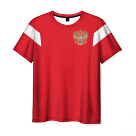 Мужская футболка 3D с принтом Россия чемпионат мира 2018 в Новосибирске, 100% полиэфир | прямой крой, круглый вырез горловины, длина до линии бедер | championship | cup | russia | world | мира | мундиаль | россия | чемпионат