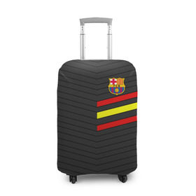 Чехол для чемодана 3D с принтом FC Barca 2018 Испания в Новосибирске, 86% полиэфир, 14% спандекс | двустороннее нанесение принта, прорези для ручек и колес | fc | fc barcelona | fcb | барселона | спорт | спортивные | фк | футбол