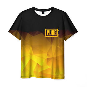 Мужская футболка 3D с принтом PUBG Abstract в Новосибирске, 100% полиэфир | прямой крой, круглый вырез горловины, длина до линии бедер | battle royal | playerunknowns battlegrounds | pubg | пабг | пубг