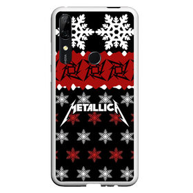 Чехол для Honor P Smart Z с принтом Metallica в Новосибирске, Силикон | Область печати: задняя сторона чехла, без боковых панелей | metallica | джеймс хэтфилд | кирк хэмметт | ларс ульрих | метал | металика | металлика | новогодний | новый год | роберт трухильо | рождество | рок | снежинки | трэш | трэшметал | хард | хардрок | хеви