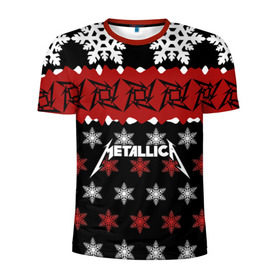 Мужская футболка 3D спортивная с принтом Metallica в Новосибирске, 100% полиэстер с улучшенными характеристиками | приталенный силуэт, круглая горловина, широкие плечи, сужается к линии бедра | metallica | джеймс хэтфилд | кирк хэмметт | ларс ульрих | метал | металика | металлика | новогодний | новый год | роберт трухильо | рождество | рок | снежинки | трэш | трэшметал | хард | хардрок | хеви
