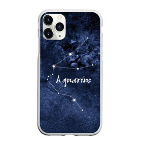 Чехол для iPhone 11 Pro матовый с принтом Водолей (Aquarius) в Новосибирске, Силикон |  | aquarius | водолей | звезды | знаки зодиака | космос | созвездие