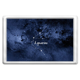 Магнит 45*70 с принтом Водолей (Aquarius) в Новосибирске, Пластик | Размер: 78*52 мм; Размер печати: 70*45 | aquarius | водолей | звезды | знаки зодиака | космос | созвездие
