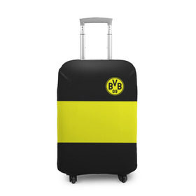 Чехол для чемодана 3D с принтом Borussia 2018 Black and Yellow в Новосибирске, 86% полиэфир, 14% спандекс | двустороннее нанесение принта, прорези для ручек и колес | боруссия | дортмунд