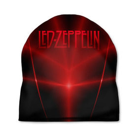 Шапка 3D с принтом Led Zeppelin в Новосибирске, 100% полиэстер | универсальный размер, печать по всей поверхности изделия | 