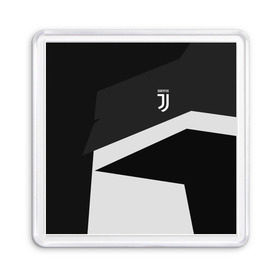 Магнит 55*55 с принтом Juventus 2018 Geometry Sport в Новосибирске, Пластик | Размер: 65*65 мм; Размер печати: 55*55 мм | fc | juventus | спорт | спортивные | фк | футбол | футбольный клуб | ювентус