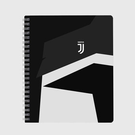 Тетрадь с принтом Juventus 2018 Geometry Sport в Новосибирске, 100% бумага | 48 листов, плотность листов — 60 г/м2, плотность картонной обложки — 250 г/м2. Листы скреплены сбоку удобной пружинной спиралью. Уголки страниц и обложки скругленные. Цвет линий — светло-серый
 | Тематика изображения на принте: fc | juventus | спорт | спортивные | фк | футбол | футбольный клуб | ювентус