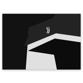 Поздравительная открытка с принтом Juventus 2018 Geometry Sport в Новосибирске, 100% бумага | плотность бумаги 280 г/м2, матовая, на обратной стороне линовка и место для марки
 | fc | juventus | спорт | спортивные | фк | футбол | футбольный клуб | ювентус