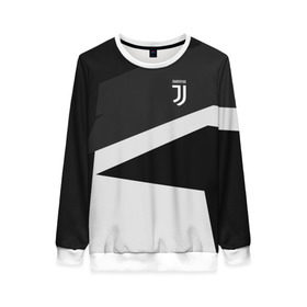 Женский свитшот 3D с принтом Juventus 2018 Geometry Sport в Новосибирске, 100% полиэстер с мягким внутренним слоем | круглый вырез горловины, мягкая резинка на манжетах и поясе, свободная посадка по фигуре | Тематика изображения на принте: fc | juventus | спорт | спортивные | фк | футбол | футбольный клуб | ювентус