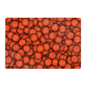 Магнитный плакат 3Х2 с принтом Баскетбольные мячи в Новосибирске, Полимерный материал с магнитным слоем | 6 деталей размером 9*9 см | basketball | баскетбол | мяч | мячик | оранжевый | паттерн | спорт | текстура