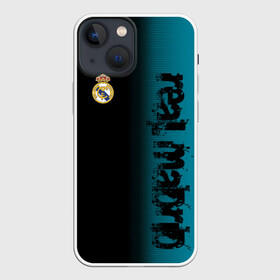 Чехол для iPhone 13 mini с принтом REAL MADRID в Новосибирске,  |  | fc | football | football club | real madrid | sport | реал мадрид | спорт | спортивные | униформа | фирменные цвета | фк | футбол | футбольный клуб
