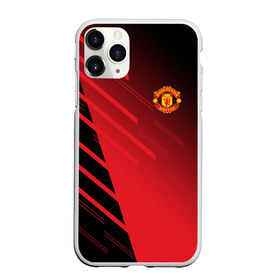 Чехол для iPhone 11 Pro матовый с принтом F C M U 2018 Geometry Sport в Новосибирске, Силикон |  | fc | manchester united | манчестер юнайтед | спорт | спортивные | фк | футбол | футбольный клуб