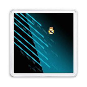 Магнит 55*55 с принтом Real Madrid Creative uniform в Новосибирске, Пластик | Размер: 65*65 мм; Размер печати: 55*55 мм | fc | real madrid | реал мадрид | спорт | спортивные | фк | футбол | футбольный клуб