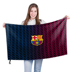 Флаг 3D с принтом FC Barca 2018 Creative uniform в Новосибирске, 100% полиэстер | плотность ткани — 95 г/м2, размер — 67 х 109 см. Принт наносится с одной стороны | fc | fc barcelona | fcb | барселона | спорт | спортивные | фк | футбол | футбольный клуб