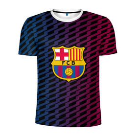 Мужская футболка 3D спортивная с принтом FC Barca 2018 Creative uniform в Новосибирске, 100% полиэстер с улучшенными характеристиками | приталенный силуэт, круглая горловина, широкие плечи, сужается к линии бедра | Тематика изображения на принте: fc | fc barcelona | fcb | барселона | спорт | спортивные | фк | футбол | футбольный клуб