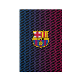 Обложка для паспорта матовая кожа с принтом FC Barca 2018 Creative uniform в Новосибирске, натуральная матовая кожа | размер 19,3 х 13,7 см; прозрачные пластиковые крепления | fc | fc barcelona | fcb | барселона | спорт | спортивные | фк | футбол | футбольный клуб