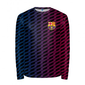 Мужской лонгслив 3D с принтом FC Barca 2018 Creative uniform в Новосибирске, 100% полиэстер | длинные рукава, круглый вырез горловины, полуприлегающий силуэт | Тематика изображения на принте: fc | fc barcelona | fcb | барселона | спорт | спортивные | фк | футбол | футбольный клуб