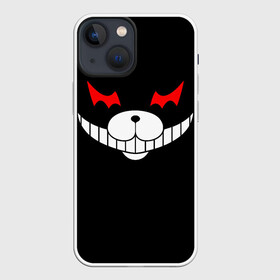 Чехол для iPhone 13 mini с принтом Monokuma Black в Новосибирске,  |  | danganronpa | monokuma | данганронпа | монокума