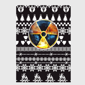 Скетчбук с принтом S T A L K E R Ядерная Зима в Новосибирске, 100% бумага
 | 48 листов, плотность листов — 100 г/м2, плотность картонной обложки — 250 г/м2. Листы скреплены сверху удобной пружинной спиралью | stalker | зима | новогодние | новый год | радиация | сталкер | чернобыль