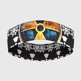 Повязка на голову 3D с принтом S.T.A.L.K.E.R ЯДЕРНАЯ ЗИМА | СТАЛКЕР в Новосибирске,  |  | stalker | зима | новогодние | новый год | радиация | сталкер | чернобыль