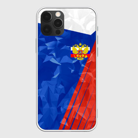 Чехол для iPhone 12 Pro с принтом RUSSIA - Tricolor Collection  в Новосибирске, силикон | область печати: задняя сторона чехла, без боковых панелей | Тематика изображения на принте: russia | герб | россия | триколор | флаг