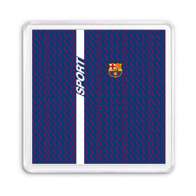 Магнит 55*55 с принтом FC Barca 2018 Creative uniform в Новосибирске, Пластик | Размер: 65*65 мм; Размер печати: 55*55 мм | fc | fc barcelona | fcb | барселона | спорт | спортивные | фк | футбол | футбольный клуб