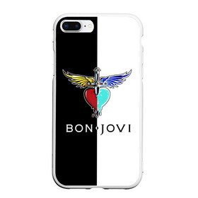 Чехол для iPhone 7Plus/8 Plus матовый с принтом Bon Jovi в Новосибирске, Силикон | Область печати: задняя сторона чехла, без боковых панелей | bon | jovi | бон | бон джови | джови | рок группа