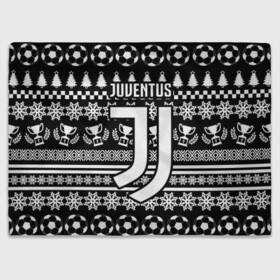 Плед 3D с принтом JUVENTUS / ЮВЕНТУС НОВОГОДНИЙ в Новосибирске, 100% полиэстер | закругленные углы, все края обработаны. Ткань не мнется и не растягивается | Тематика изображения на принте: fc | juventus | спорт | спортивные | фк | футбол | футбольный клуб | ювентус