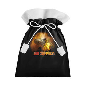 Подарочный 3D мешок с принтом Led Zeppelin в Новосибирске, 100% полиэстер | Размер: 29*39 см | Тематика изображения на принте: led zeppelin | джимми пейдж | джон генри бонэм | джон пол джонс | лед зепелен | лед зеппелин | роберт плант | рок группа