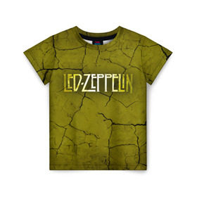 Детская футболка 3D с принтом Led Zeppelin в Новосибирске, 100% гипоаллергенный полиэфир | прямой крой, круглый вырез горловины, длина до линии бедер, чуть спущенное плечо, ткань немного тянется | led zeppelin | группа | джимми пейдж | джон генри бонэм | джон пол джонс | лед зепелен | лед зеппелин | роберт плант | рок