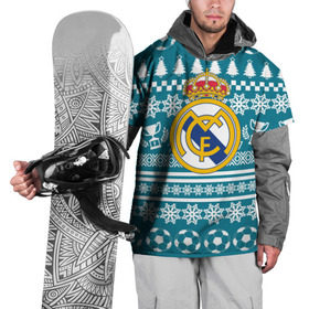Накидка на куртку 3D с принтом Ronaldo 7 Новогодний в Новосибирске, 100% полиэстер |  | fc | real madrid | реал мадрид | спорт | спортивные | фк | футбол | футбольный клуб