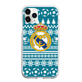 Чехол для iPhone 11 Pro матовый с принтом Ronaldo 7 Новогодний в Новосибирске, Силикон |  | fc | real madrid | реал мадрид | спорт | спортивные | фк | футбол | футбольный клуб