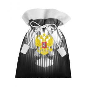 Подарочный 3D мешок с принтом RUSSIA - Black Collection в Новосибирске, 100% полиэстер | Размер: 29*39 см | 