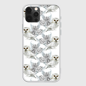 Чехол для iPhone 12 Pro Max с принтом Owl with roses в Новосибирске, Силикон |  | flowers | owl | owls | roses | розы | сова | совы | цветы