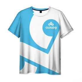 Мужская футболка 3D с принтом cs:go - Cloud 9 (2018 Style) в Новосибирске, 100% полиэфир | прямой крой, круглый вырез горловины, длина до линии бедер | 0x000000123 | 9 | cloud9 | csgo | клауд | кс го