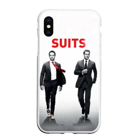 Чехол для iPhone XS Max матовый с принтом Suits в Новосибирске, Силикон | Область печати: задняя сторона чехла, без боковых панелей | Тематика изображения на принте: suits | форс мажоры