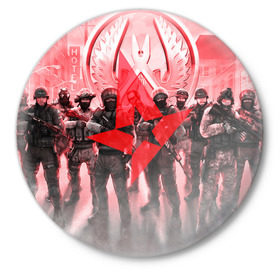 Значок с принтом CS GO Astralis team в Новосибирске,  металл | круглая форма, металлическая застежка в виде булавки | astralis | counter strike | cs | cs go | global | go.offensive | шутер