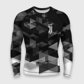 Мужской рашгард 3D с принтом JUVENTUS GEOMETRY SPORT в Новосибирске,  |  | fc | juventus | спорт | спортивные | фк | футбол | футбольный клуб | ювентус